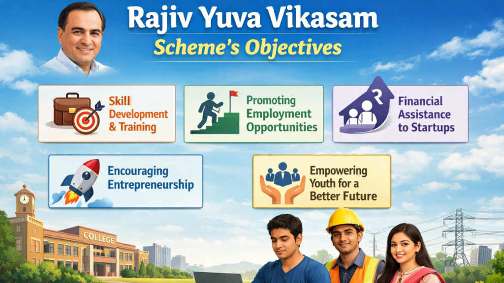 राजीव युवा विकासम योजना का उद्देश्य